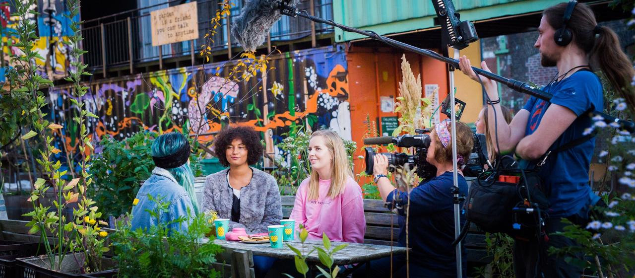 Kamerateam bei der Arbeit